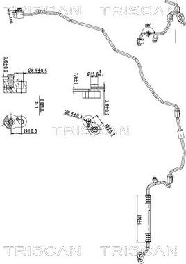 Triscan 9010 29018 - Трубопровід високого / низького тиску, кондиціонер autocars.com.ua