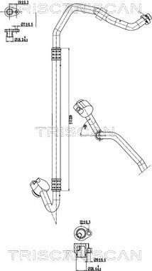 Triscan 9010 29020 - Трубопровід високого / низького тиску, кондиціонер autocars.com.ua
