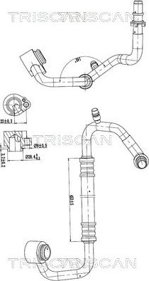 Triscan 9010 29021 - Трубопровід високого / низького тиску, кондиціонер autocars.com.ua