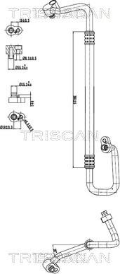 Triscan 9010 29025 - Трубопровід високого / низького тиску, кондиціонер autocars.com.ua