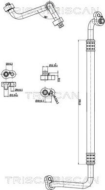 Triscan 9010 29026 - Трубопровід високого / низького тиску, кондиціонер autocars.com.ua