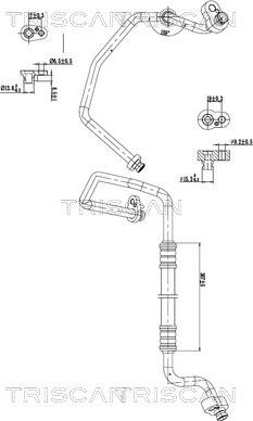 Triscan 9010 29027 - Трубопровід високого / низького тиску, кондиціонер autocars.com.ua