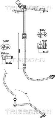 Triscan 9010 29031 - Трубопровід високого / низького тиску, кондиціонер autocars.com.ua