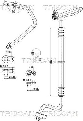 Triscan 9010 29032 - Трубопровід високого / низького тиску, кондиціонер autocars.com.ua