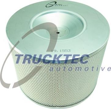 Trucktec Automotive 01.14.075 - Повітряний фільтр autocars.com.ua