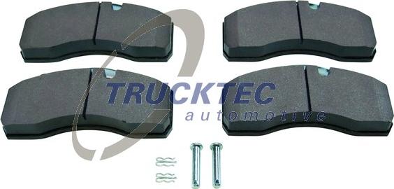 Trucktec Automotive 01.35.076 - Гальмівні колодки, дискові гальма autocars.com.ua
