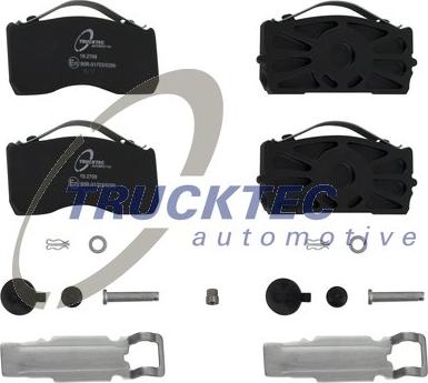 Trucktec Automotive 01.35.243 - Гальмівні колодки, дискові гальма autocars.com.ua
