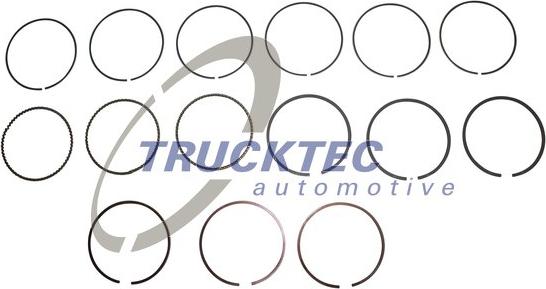 Trucktec Automotive 02.11.063 - Комплект поршневых колец avtokuzovplus.com.ua