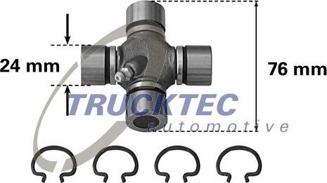 Trucktec Automotive 02.34.017 - Шарнір, поздовжній вал autocars.com.ua