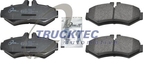 Trucktec Automotive 02.35.086 - Колодки задние autocars.com.ua