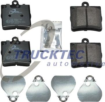 Trucktec Automotive 02.35.107 - Тормозные колодки, дисковые, комплект avtokuzovplus.com.ua