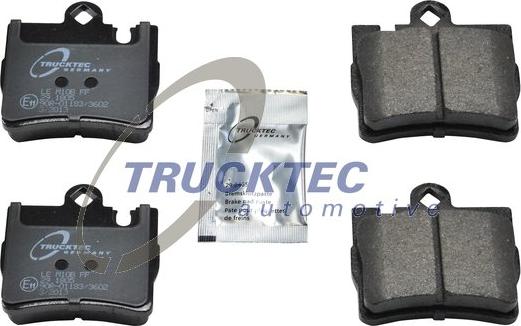 Trucktec Automotive 02.35.110 - Гальмівні колодки, дискові гальма autocars.com.ua