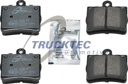 Trucktec Automotive 02.35.120 - Тормозные колодки, дисковые, комплект avtokuzovplus.com.ua