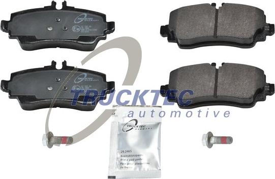 Trucktec Automotive 02.35.121 - Гальмівні колодки, дискові гальма autocars.com.ua