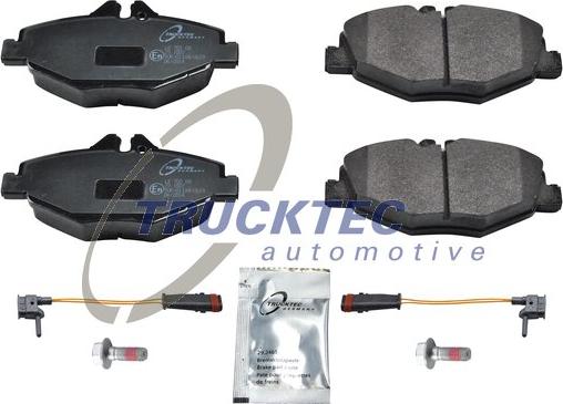 Trucktec Automotive 02.35.125 - Гальмівні колодки, дискові гальма autocars.com.ua
