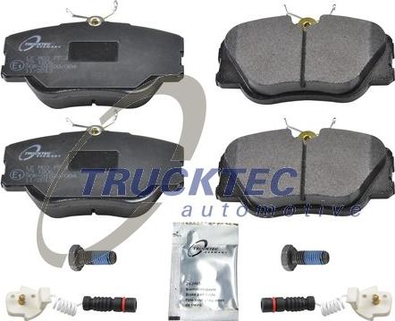 Trucktec Automotive 02.35.126 - Тормозные колодки, дисковые, комплект avtokuzovplus.com.ua