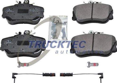 Trucktec Automotive 02.35.128 - Гальмівні колодки, дискові гальма autocars.com.ua