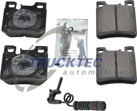 Trucktec Automotive 02.35.130 - Тормозные колодки, дисковые, комплект avtokuzovplus.com.ua