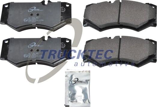 Trucktec Automotive 02.35.144 - Тормозные колодки, дисковые, комплект avtokuzovplus.com.ua
