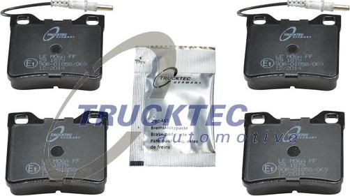 Trucktec Automotive 02.35.145 - Тормозные колодки, дисковые, комплект autodnr.net
