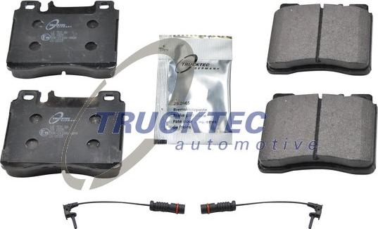 Trucktec Automotive 02.35.152 - Тормозные колодки, дисковые, комплект avtokuzovplus.com.ua