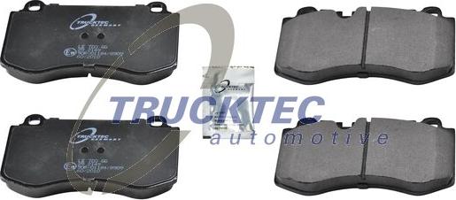 Trucktec Automotive 02.35.197 - Тормозные колодки, дисковые, комплект avtokuzovplus.com.ua