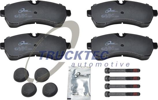 Trucktec Automotive 02.35.201 - Гальмівні колодки, дискові гальма autocars.com.ua