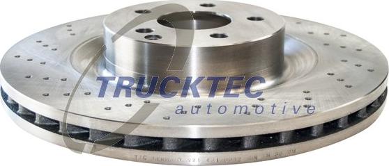 Trucktec Automotive 02.35.208 - Тормозной диск avtokuzovplus.com.ua