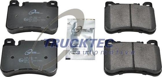 Trucktec Automotive 02.35.220 - Гальмівні колодки, дискові гальма autocars.com.ua