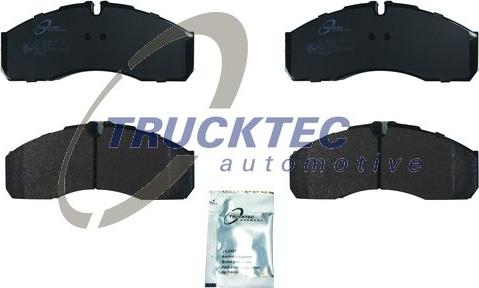 Trucktec Automotive 02.35.242 - Гальмівні колодки, дискові гальма autocars.com.ua