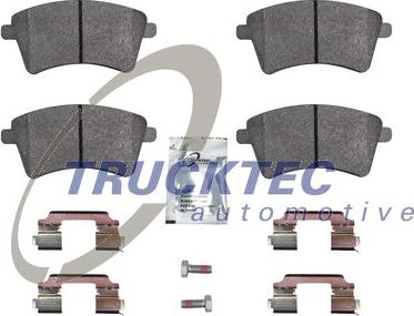 Trucktec Automotive 02.35.445 - Гальмівні колодки, дискові гальма autocars.com.ua