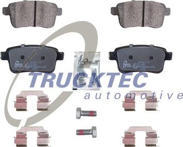 Trucktec Automotive 02.35.448 - Гальмівні колодки, дискові гальма autocars.com.ua