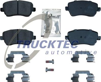 Trucktec Automotive 02.35.449 - Гальмівні колодки, дискові гальма autocars.com.ua