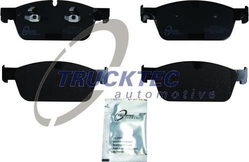 Trucktec Automotive 02.35.486 - Гальмівні колодки, дискові гальма autocars.com.ua