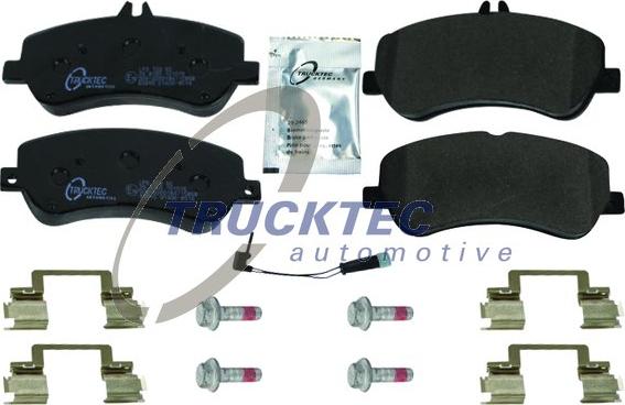 Trucktec Automotive 02.35.498 - Гальмівні колодки, дискові гальма autocars.com.ua