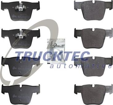 Trucktec Automotive 02.35.571 - Гальмівні колодки, дискові гальма autocars.com.ua