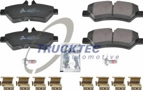 Trucktec Automotive 02.35.580 - Тормозные колодки, дисковые, комплект avtokuzovplus.com.ua