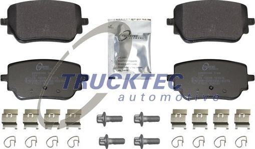 Trucktec Automotive 02.35.625 - Гальмівні колодки, дискові гальма autocars.com.ua