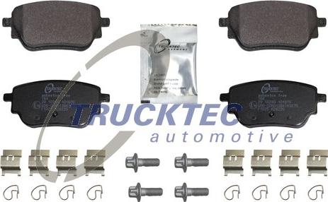 Trucktec Automotive 02.35.626 - Гальмівні колодки, дискові гальма autocars.com.ua