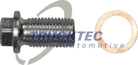 Trucktec Automotive 02.43.264 - Резьбовая пробка, масляний піддон autocars.com.ua