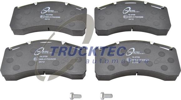 Trucktec Automotive 03.35.038 - Тормозные колодки, дисковые, комплект avtokuzovplus.com.ua