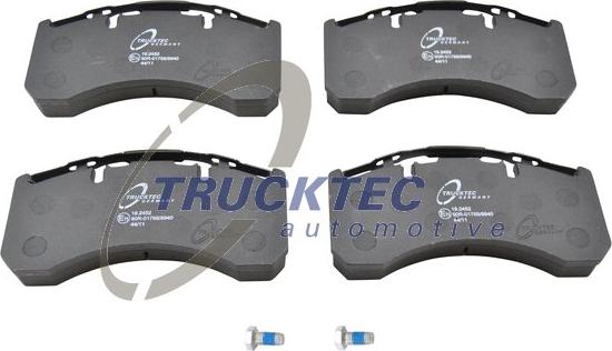 Trucktec Automotive 03.35.041 - Гальмівні колодки, дискові гальма autocars.com.ua