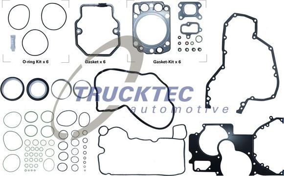 Trucktec Automotive 05.10.031 - Комплект прокладок, головка цилиндра avtokuzovplus.com.ua