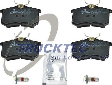 Trucktec Automotive 07.35.105 - Тормозные колодки, дисковые, комплект autodnr.net
