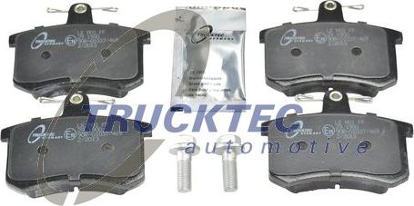 Trucktec Automotive 07.35.108 - Гальмівні колодки, дискові гальма autocars.com.ua