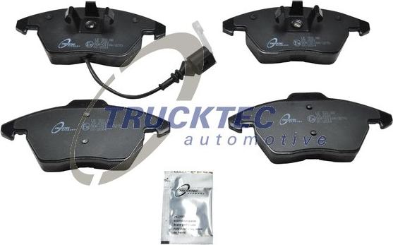 Trucktec Automotive 07.35.137 - Гальмівні колодки, дискові гальма autocars.com.ua