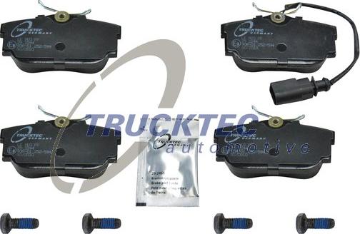 Trucktec Automotive 07.35.142 - Тормозные колодки, дисковые, комплект avtokuzovplus.com.ua