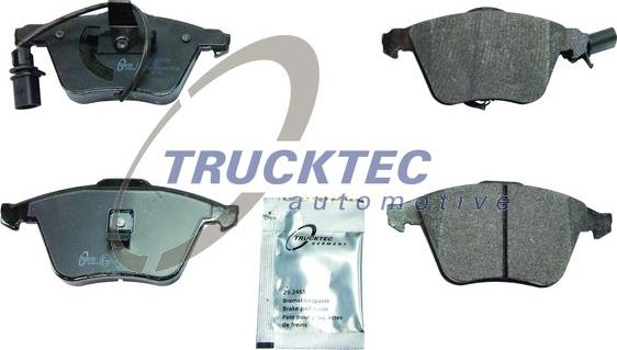 Trucktec Automotive 07.35.244 - Тормозные колодки, дисковые, комплект avtokuzovplus.com.ua