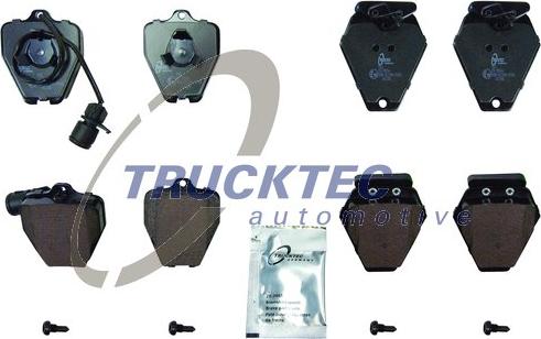 Trucktec Automotive 07.35.245 - Гальмівні колодки, дискові гальма autocars.com.ua
