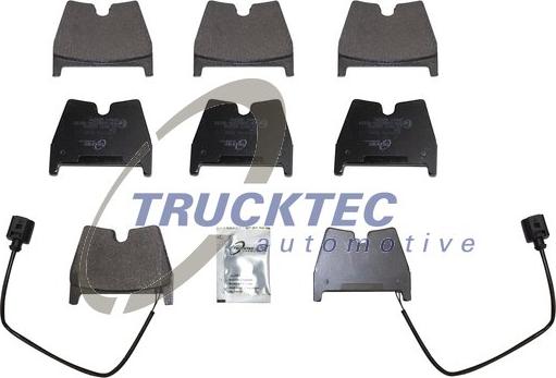 Trucktec Automotive 07.35.287 - Тормозные колодки, дисковые, комплект avtokuzovplus.com.ua